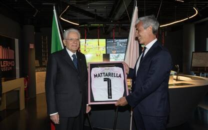 Mattarella ospite del Palermo allo stadio Barbera