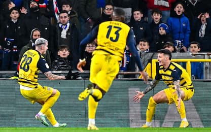 Festa Parma, 3 gol alla Samp e allungo in vetta