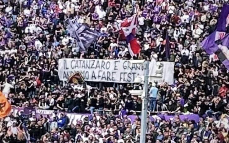 Striscione Fiorentina Catanzaro
