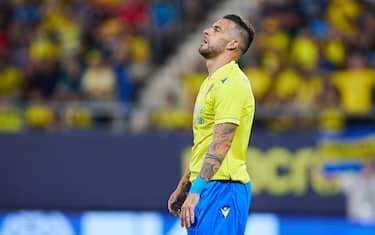 Alvaro Negredo of Cadiz reacts during the Spanish championship La Liga football match between Cadiz CF and Athletic Club on August 29, 2022 at Nuevo Mirandilla stadium in Cadiz, Spain - Photo: Joaquin Corchero/DPPI/LiveMedia