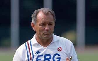 ©ravezzani/lapresse
archivio storico
sport
calcio
anno 1991
Vujadin Boskov
nella foto: l'allenatore della Sampdoria Vujadin Boskov
