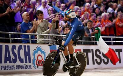 Mondiali su pista, Ganna infinito: record e 4° oro