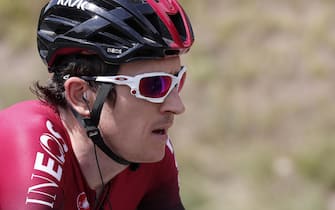 epa07744214 Britain's Geraint Thomas of Team Ineos in action during 20th stage of the 106th edition of the Tour de France cycling race over 59.5km between Albertville and Val Thorens, France, 27 July 2019.  EPA/GUILLAUME HORCAJUELO