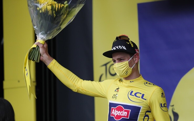 La maglia gialla Mathieu Van Der Poel La maglia gialla Mathieu Van Der Poel