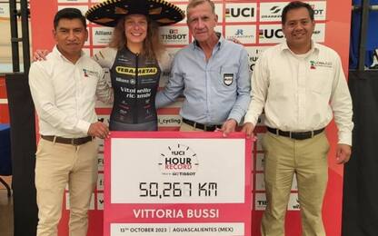 Record dell'ora per Bussi, 1^ donna sopra 50 km/h
