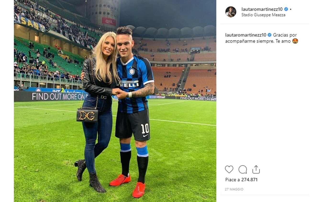 Lautaro Martinez diventa papà: Agustina Gandolfo dà alla ...