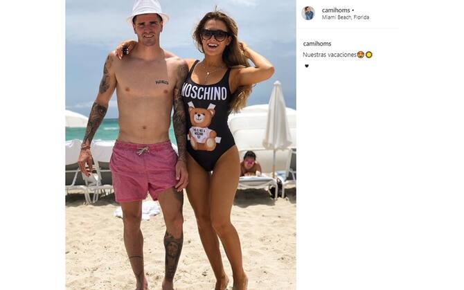 De Paul Un Gol Al Bacio Per La Fidanzata Camila Foto Sky Sport