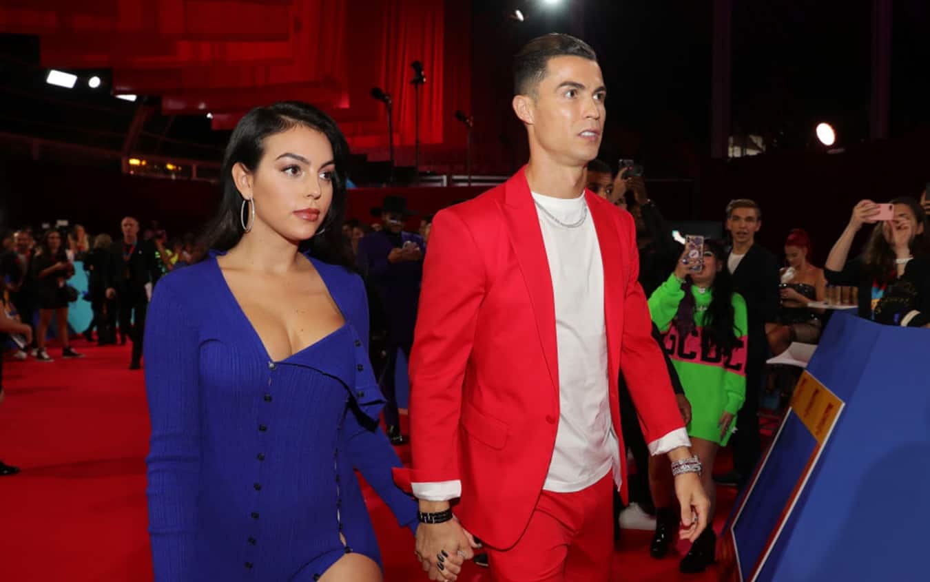 Georgina Rodriguez e Cristiano Ronaldo agli Mtv Ema Awards