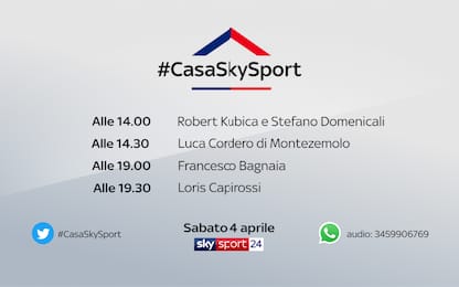 #CasaSkySport: gli ospiti di sabato