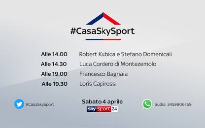 #CasaSkySport: gli ospiti di sabato