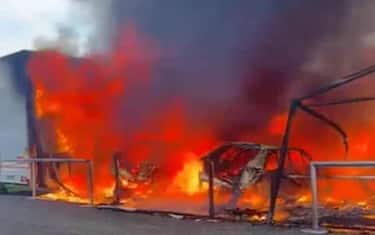 Incendio al Rallycross: due Lancia Delta distrutte