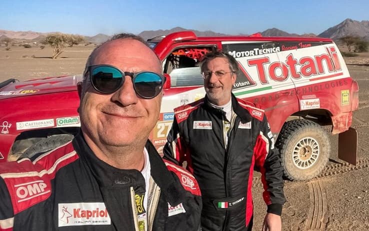 Silvio e Tito Totani alla Dakar