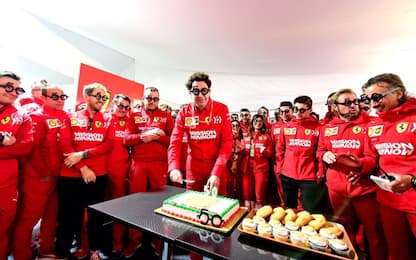 Ferrari, festa ad Austin: Binotto compie 50 anni