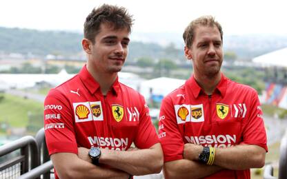 Vettel: "Gara più dura", Leclerc: "Passo buono" 