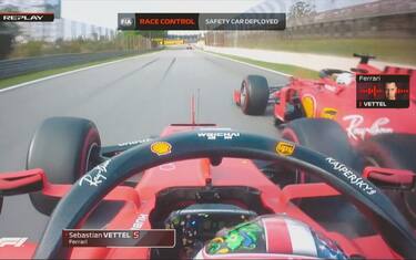 Ferrari, i team radio dopo l’incidente. VIDEO
