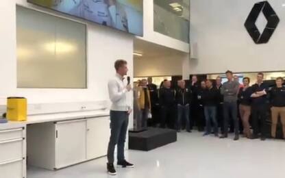 Hulkenberg, il saluto alla Renault. VIDEO