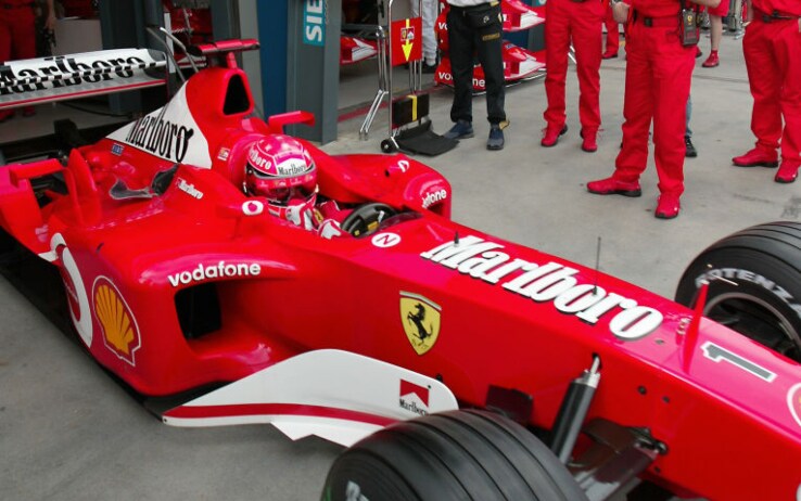 Ferrari del 2003, con title sponsor
