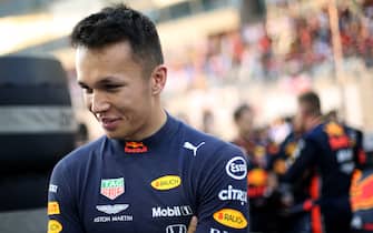 ABU DHABI, UNITED ARAB EMIRATES - DECEMBER 01: Alexander Albon of Thailand and Red Bull Racing prepares to drive on the grid before the F1 Grand Prix of Abu Dhabi at Yas Marina Circuit on December 01, 2019 in Abu Dhabi, United Arab Emirates. (Photo by Charles Coates/Getty Images)