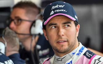 Racing Point's Mexican driver Sergio Perez looks on during the first practice session on November 29, 2019, at the Yas Marina Circuit in Abu Dhabi, two days ahead of the final race of the season. (Photo by Giuseppe CACACE / AFP) (Photo by GIUSEPPE CACACE/AFP via Getty Images)