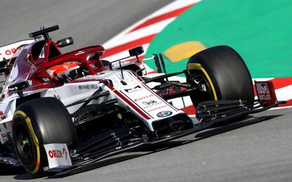 Test, Day-1 a Kubica. Vettel 10°, Leclerc 13°