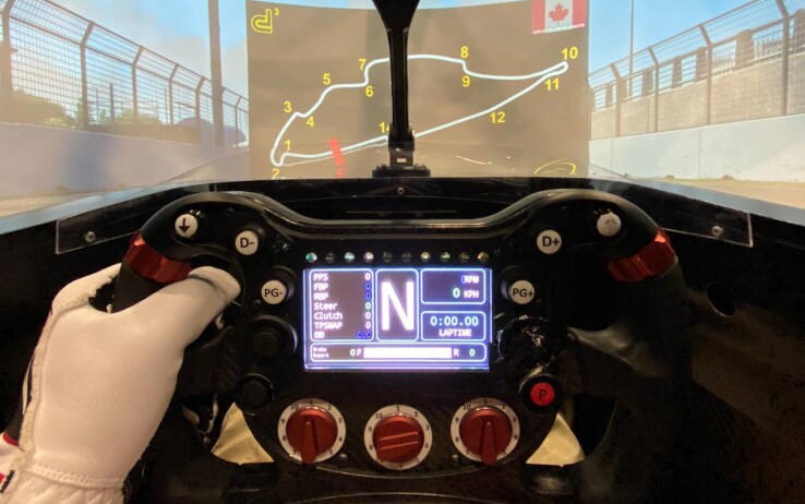 Matteo Bobbi al simulatore Dallara