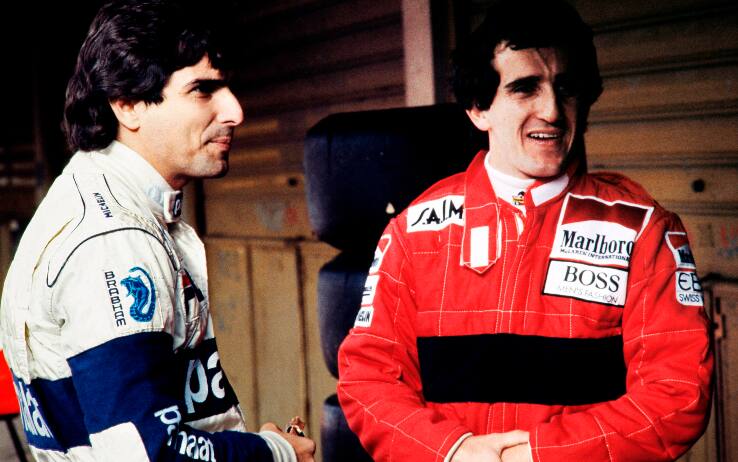Nelson Piquet e Alain Prost