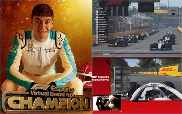 F1 virtuale, il Mondiale capovolto: vince Russell