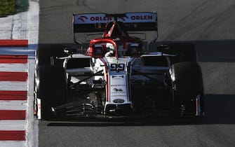 BARCELONA, SPAIN - FEBRUARY 27: Antonio Giovinazzi of Italy driving the (99) Alfa Romeo Racing C39 Ferrari on track during Day Two of F1 Winter Testing at Circuit de Barcelona-Catalunya on February 27, 2020 in Barcelona, Spain. (Photo by Rudy Carezzevoli/Getty Images)