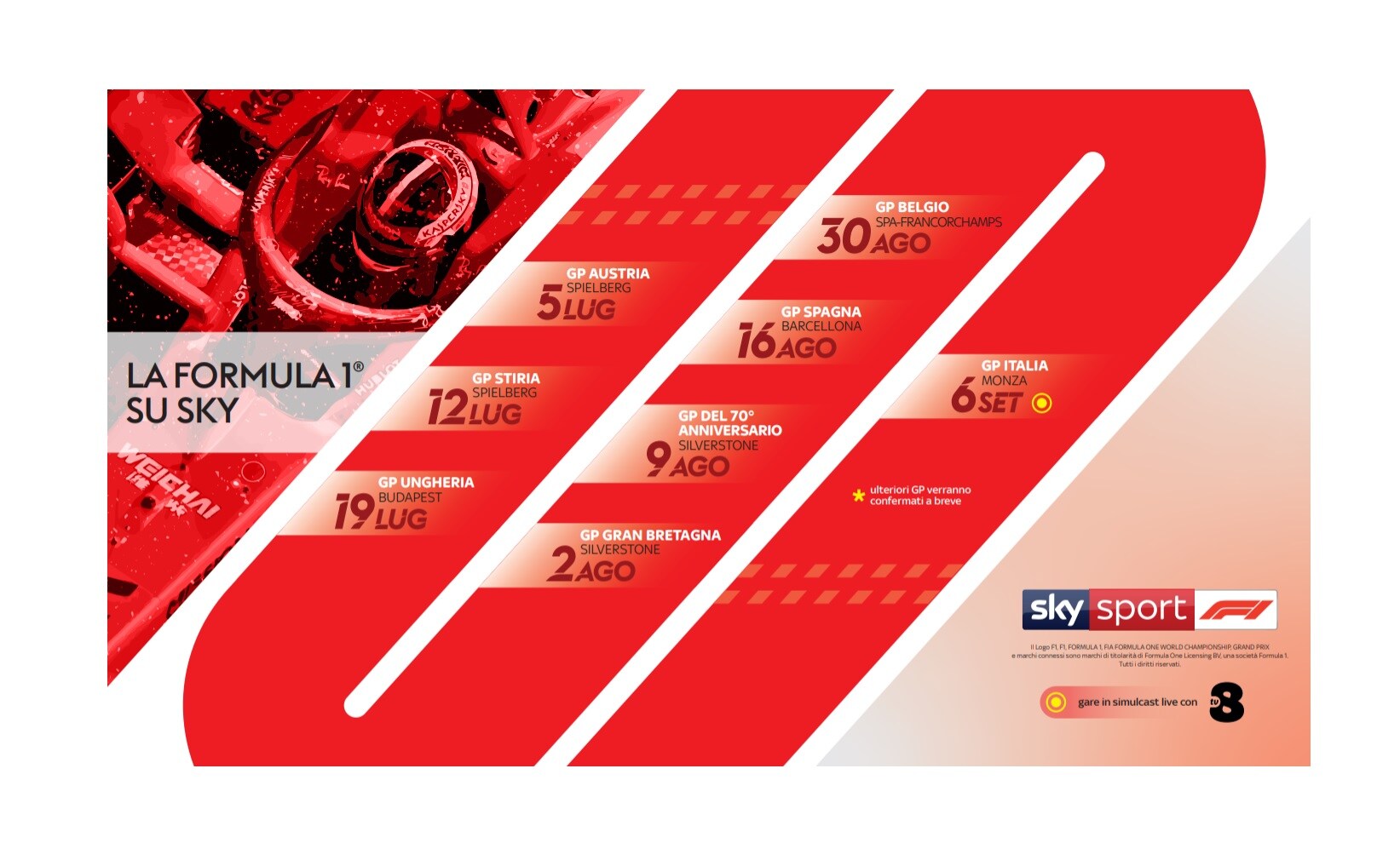 Calendario F1 2022 Orari Sky
