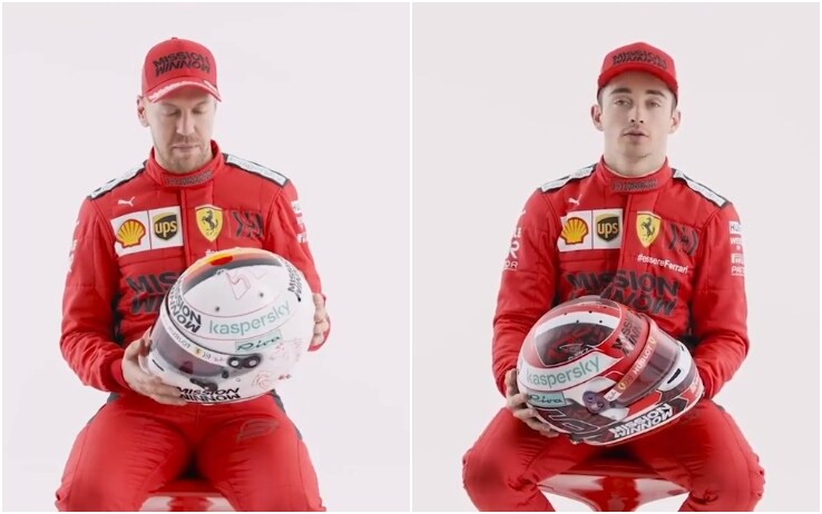 Formula 1, Ferrari: io caschi di Vettel e Leclerc per il Mondiale 2020.  VIDEO | Sky Sport