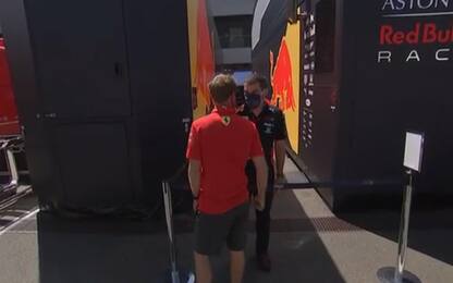 Vettel-Red Bull, chiacchierata tra amici. VIDEO