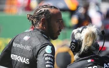 JULY 05: Lewis Hamilton, Mercedes-AMG Petronas F1, on the grid during the Austrian GP on Sunday July 05, 2020. (Photo by Charles Coates / LAT Images)