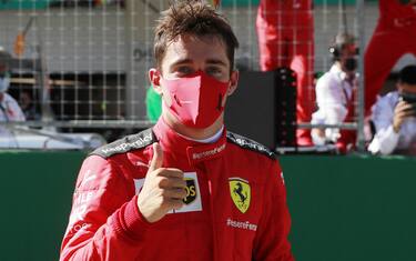 JULY 05: Charles Leclerc, Ferrari SF1000, celebrates after the race during the Austrian GP on Sunday July 05, 2020. (Photo by Steven Tee / LAT Images)