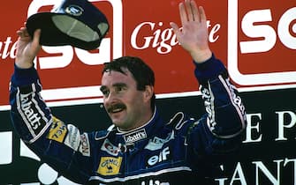 Nigel Mansell, Grand Prix of Portugal, Autodromo do Estoril, 27 September 1992. (Photo by Paul-Henri Cahier/Getty Images)