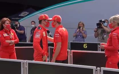Leclerc-Vettel: il momento del chiarimento. VIDEO