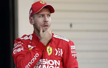 epa08416043 (FILE) - German Formula One driver Sebastian Vettel of Scuderia Ferrari reacts after ranking second at the Japanese Formula One Grand Prix in Suzuka, Japan, 13 October 2019 (reissued 12 May 2020) Various German media reports on 12 May 2020 state Sebastian Vettel is to leave Scuderia Ferrari at the end of 2020 F-1 season following the two parties not reaching a new agreement. According to reports, Scuderia Ferrari has confirmed the separation.  EPA/FRANCK ROBICHON *** Local Caption *** 55544087