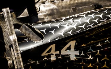 CIRCUIT DE BARCELONA-CATALUNYA, SPAIN - AUGUST 15: Bodywork of the car of Lewis Hamilton, Mercedes F1 W11 EQ Performance during the Spanish GP at Circuit de Barcelona-Catalunya on Saturday August 15, 2020 in Barcelona, Spain. (Photo by Andy Hone / LAT Images)