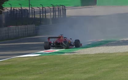 Monza, problemi a Lesmo 1 per le Ferrari. VIDEO