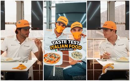 Sainz e Norris: "sfida" sul cibo italiano. VIDEO