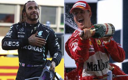 Hamilton fa 91: eguagliato il record di Schumacher