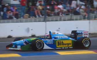 1994 Australian Grand Prix.Adelaide, Australia.11-13 November 1994.Michael Schumacher (Benetton B194 Ford). He exited the race after he hit Damon Hill when he made a move to take the lead of the race. Ref-94 AUS 19.World Copyright - LAT Photographic