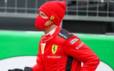 NÃ¼RBURGRING, GERMANY - OCTOBER 11: Sebastian Vettel, Ferrari during the Eifel GP at NÃ¼rburgring on Sunday October 11, 2020, Germany. (Photo by Charles Coates / LAT Images)