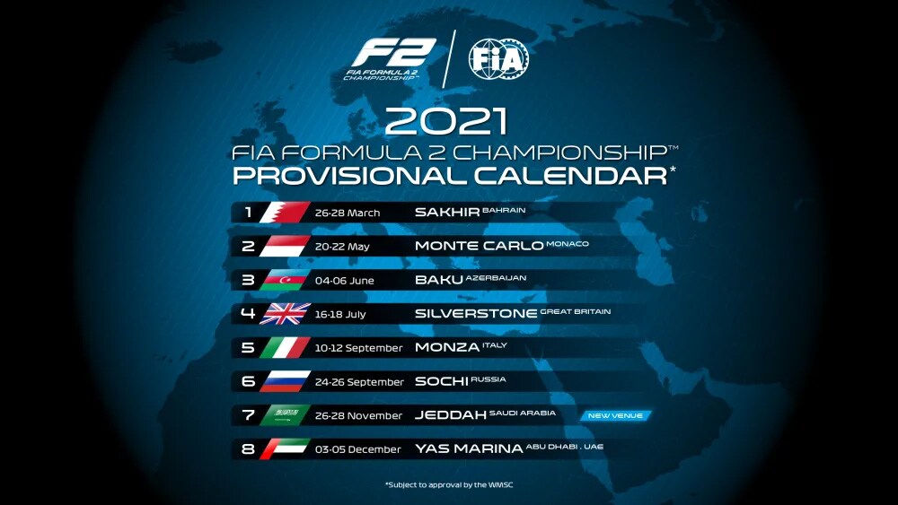 Formula 2 E Formula 3 I Calendari Provvisori Del Mondiale 2021 Sky Sport russia 2021 mondiali calendario