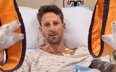 Grosjean, notte serena in ospedale: "Sto bene"