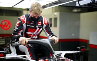 BAHRAIN INTERNATIONAL CIRCUIT, BAHRAIN - DECEMBER 02: Mick Schumacher sits in his Haas VF-20 for his seat fitting during the Sakhir GP at Bahrain International Circuit on Wednesday December 02, 2020 in Sakhir, Bahrain. (Photo by Andy Hone / LAT Images)