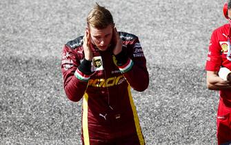 2020 Tuscany GP MUGELLO CIRCUIT, ITALY - SEPTEMBER 13: Mick Schumacher prepares to drive his fathers championship winning Ferrari F2004 during the Tuscany GP at Mugello Circuit on Sunday September 13, 2020, Italy. (Photo by Andy Hone / LAT Images)