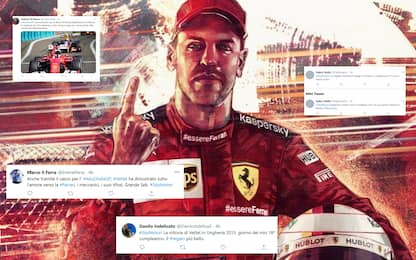 Vettel nel cuore dei tifosi Ferrari: i messaggi