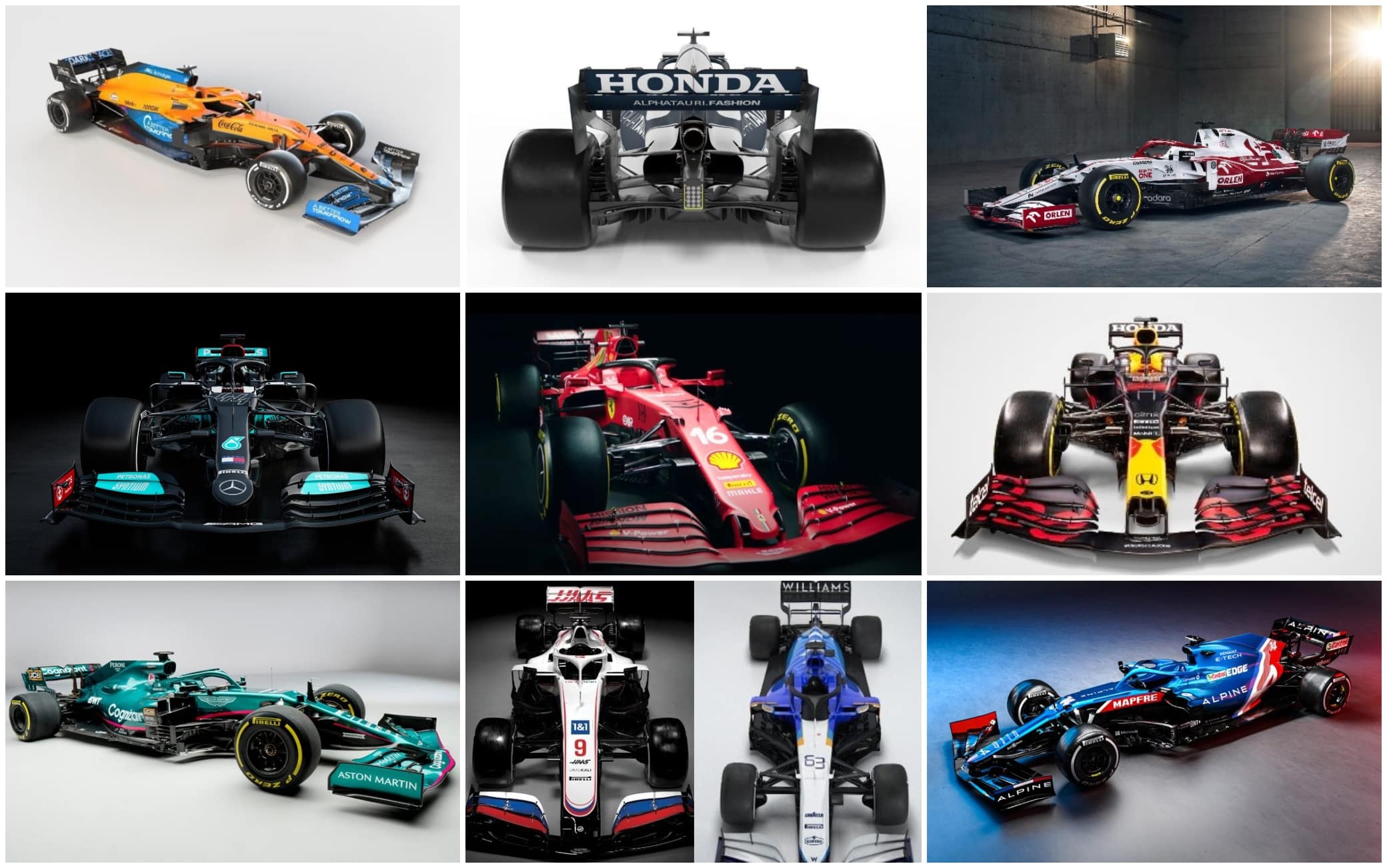 F1 2021, tutte le macchine del mondiale di Formula 1 Sky Sport
