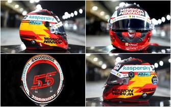 Ferrari, il casco di Carlos Sainz per il Mondiale di Formula 1 2021. FOTO | Sky Sport