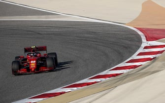 BAHRAIN INTERNATIONAL CIRCUIT, BAHRAIN - MARCH 14: Carlos Sainz, Ferrari SF21 during the Bahrain March testing at Bahrain International Circuit on Sunday March 14, 2021 in Sakhir, Bahrain. (Photo by Zak Mauger / LAT Images)